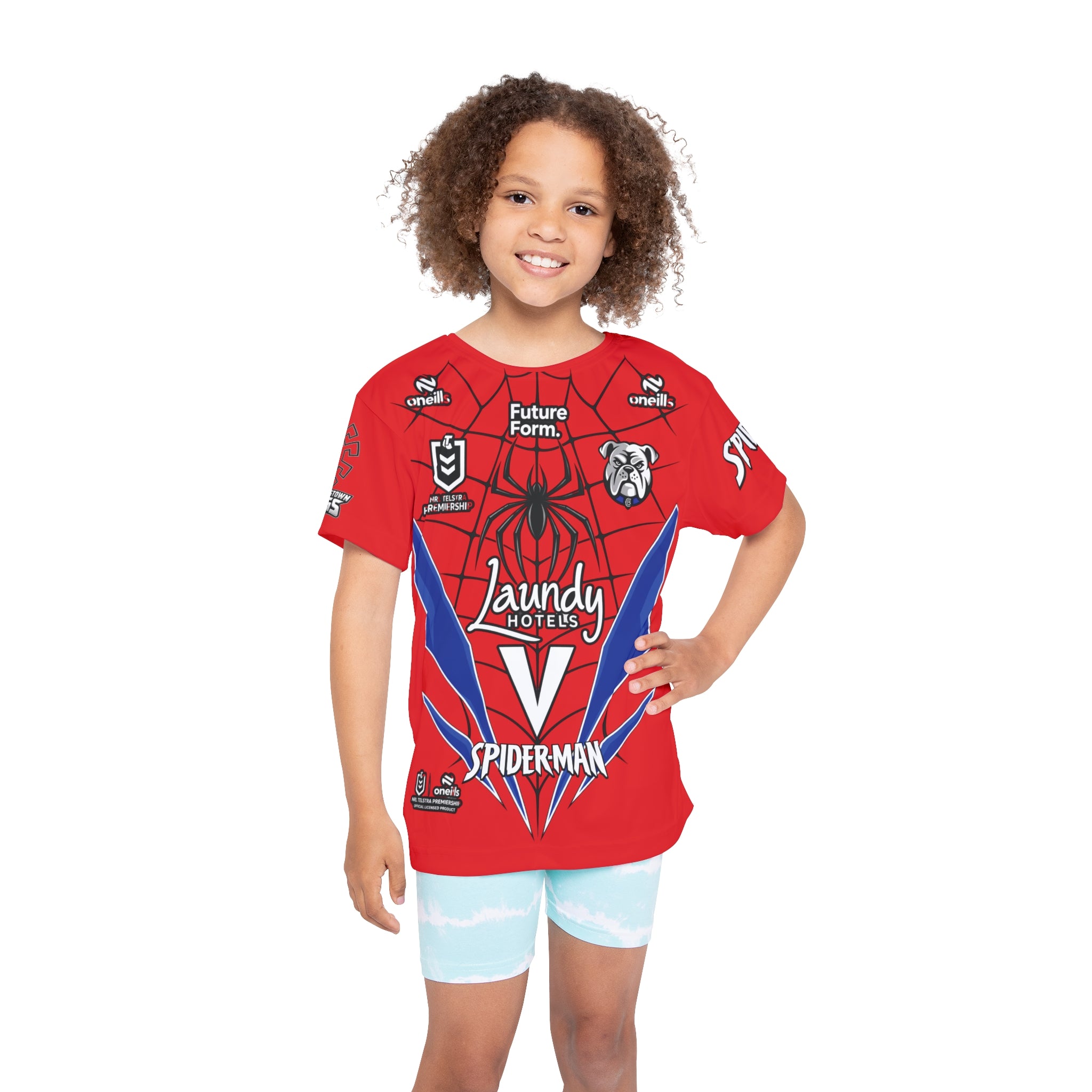 Spider-Dog Kids Sports Jersey Tshirt