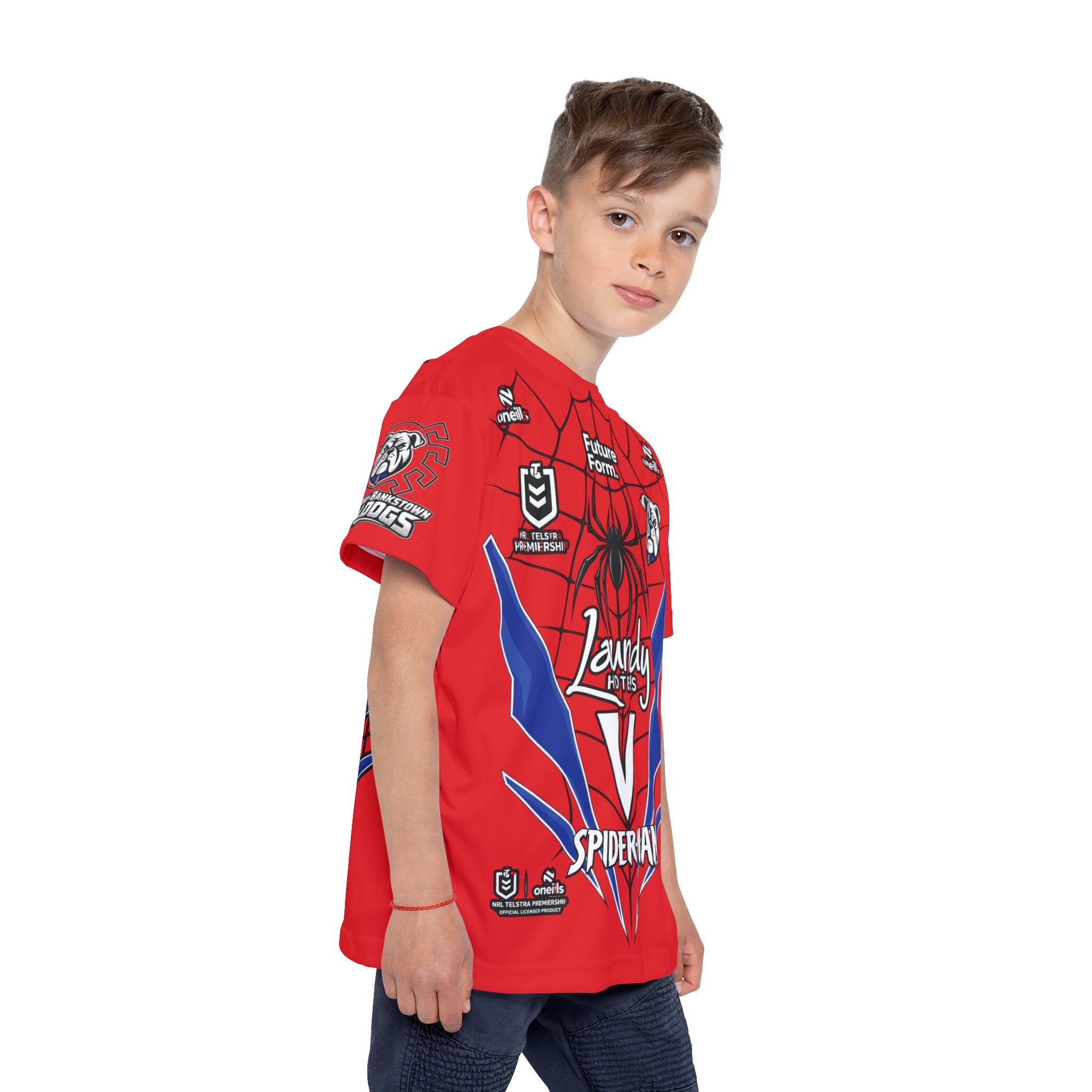 Spider-Dog Kids Sports Jersey Tshirt