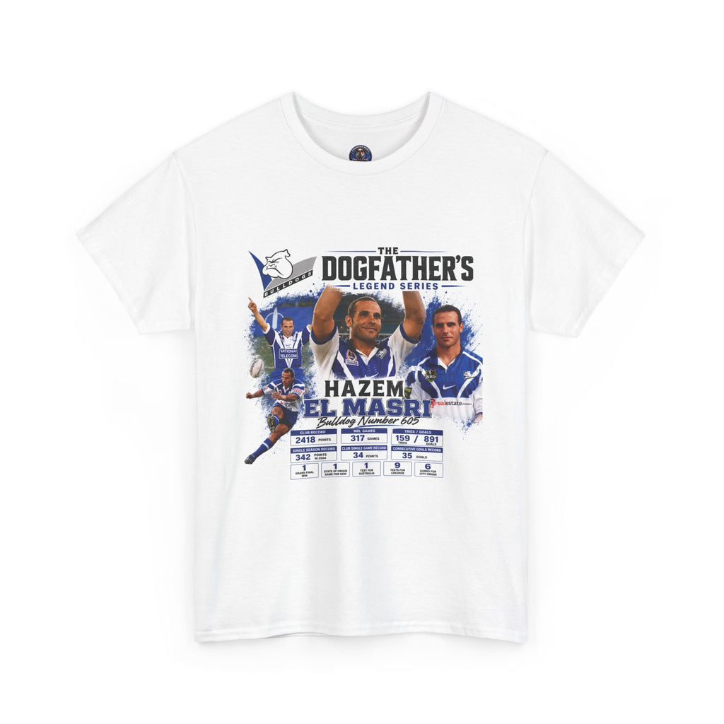 The Dogfather Legends Tribute Series. Hazem El Masri! Hall of Famer!Unisex Heavy Cotton Tee