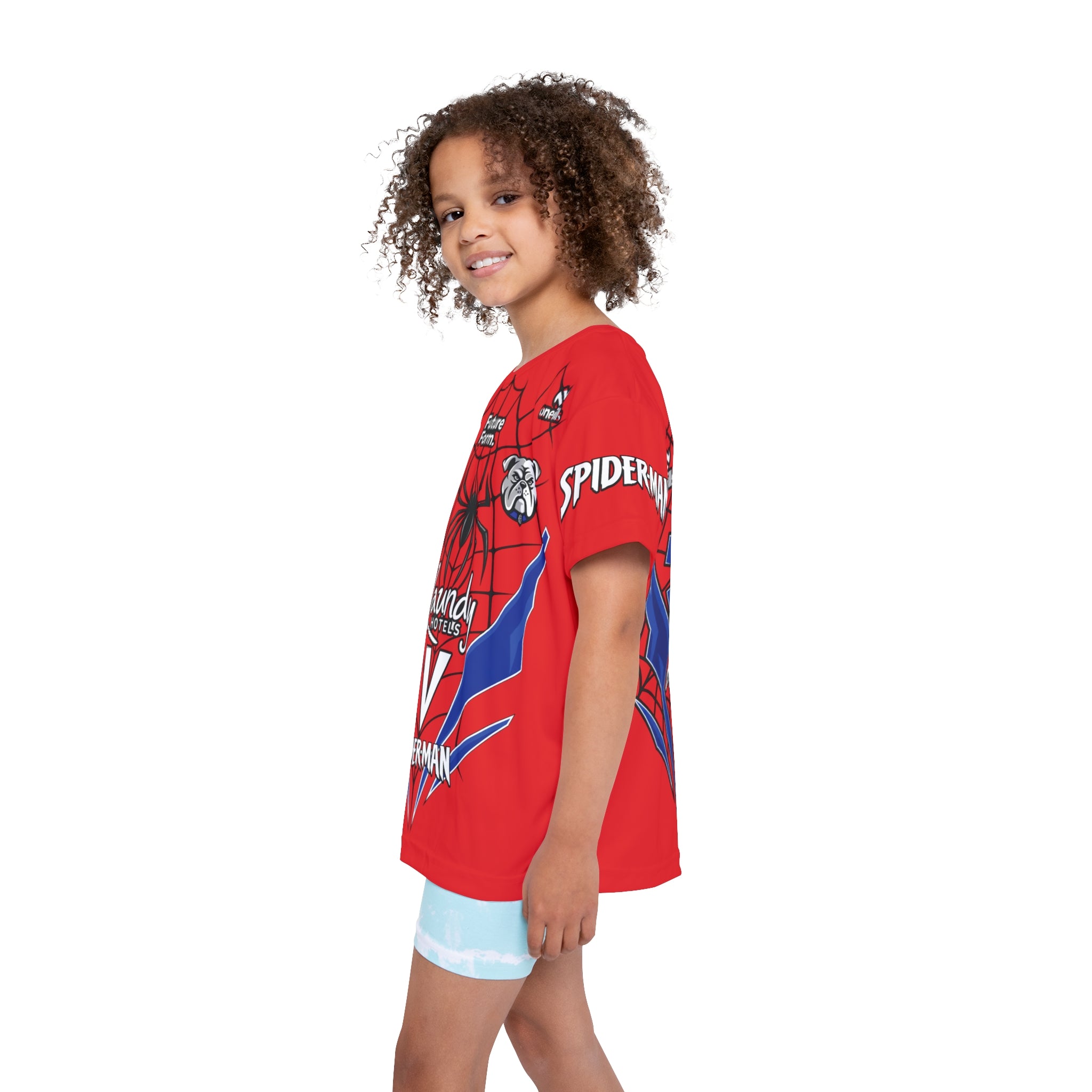 Spider-Dog Kids Sports Jersey Tshirt