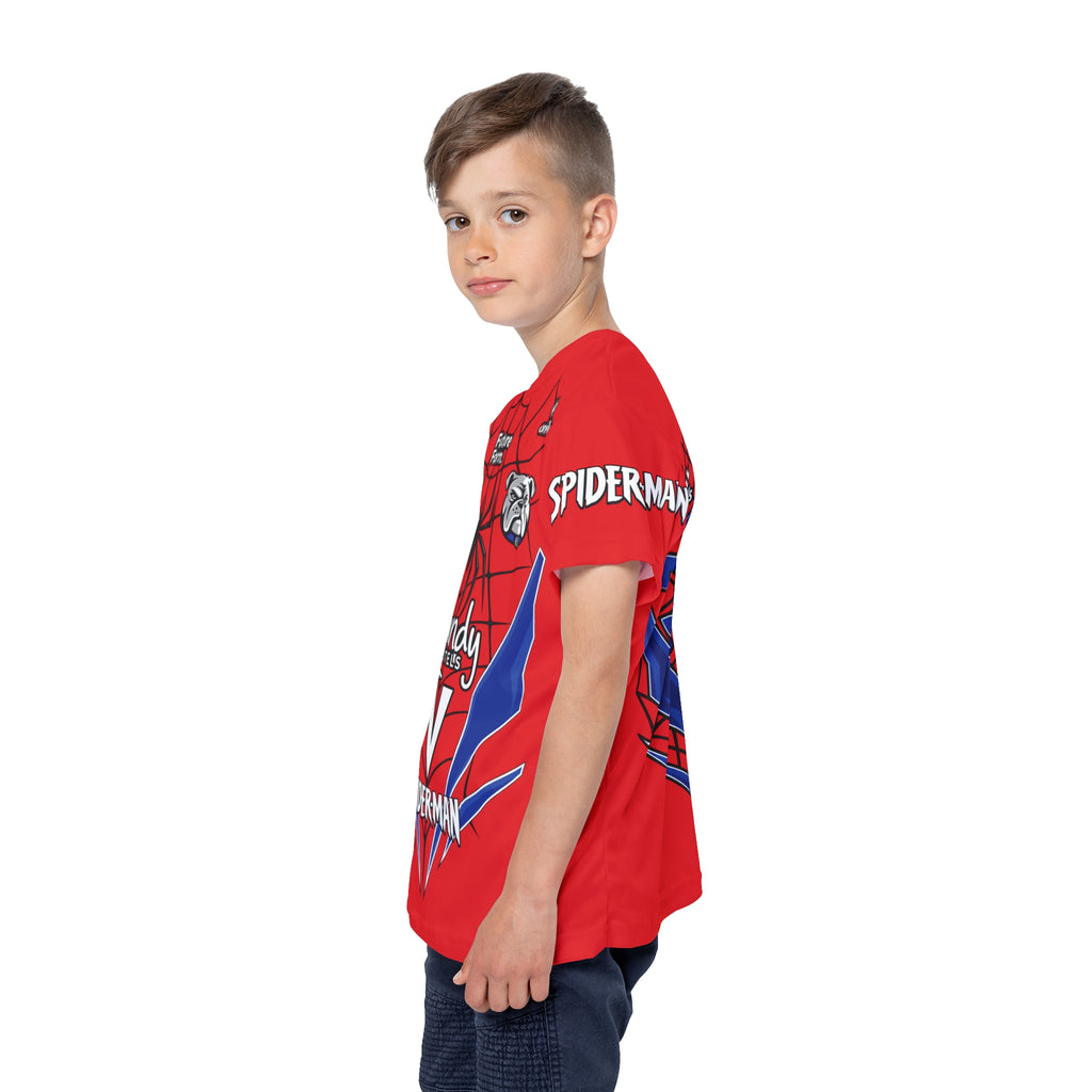Spider-Dog Kids Sports Jersey Tshirt