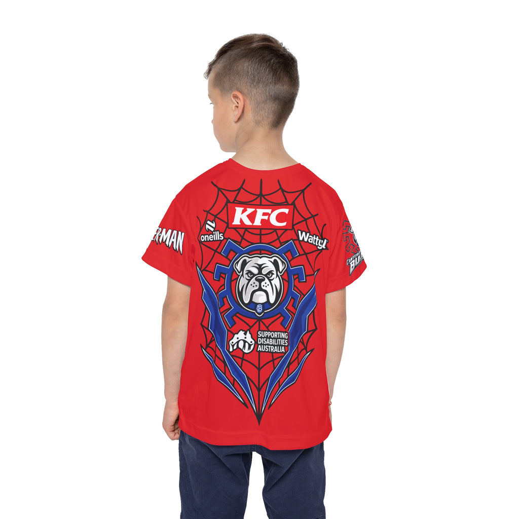 Spider-Dog Kids Sports Jersey Tshirt