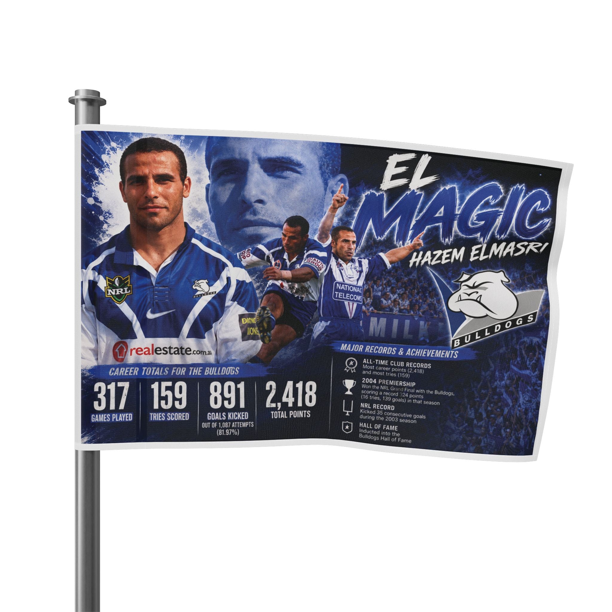 El Magic fan Flag