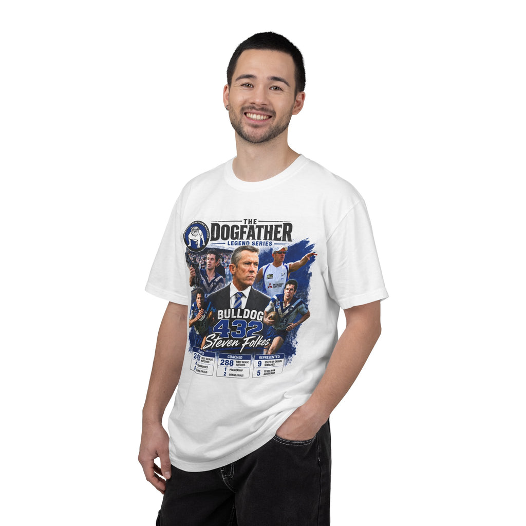 The Dogfather Bulldog #432 Steven Folkes T-Shirt | Sports Tribute Shirt