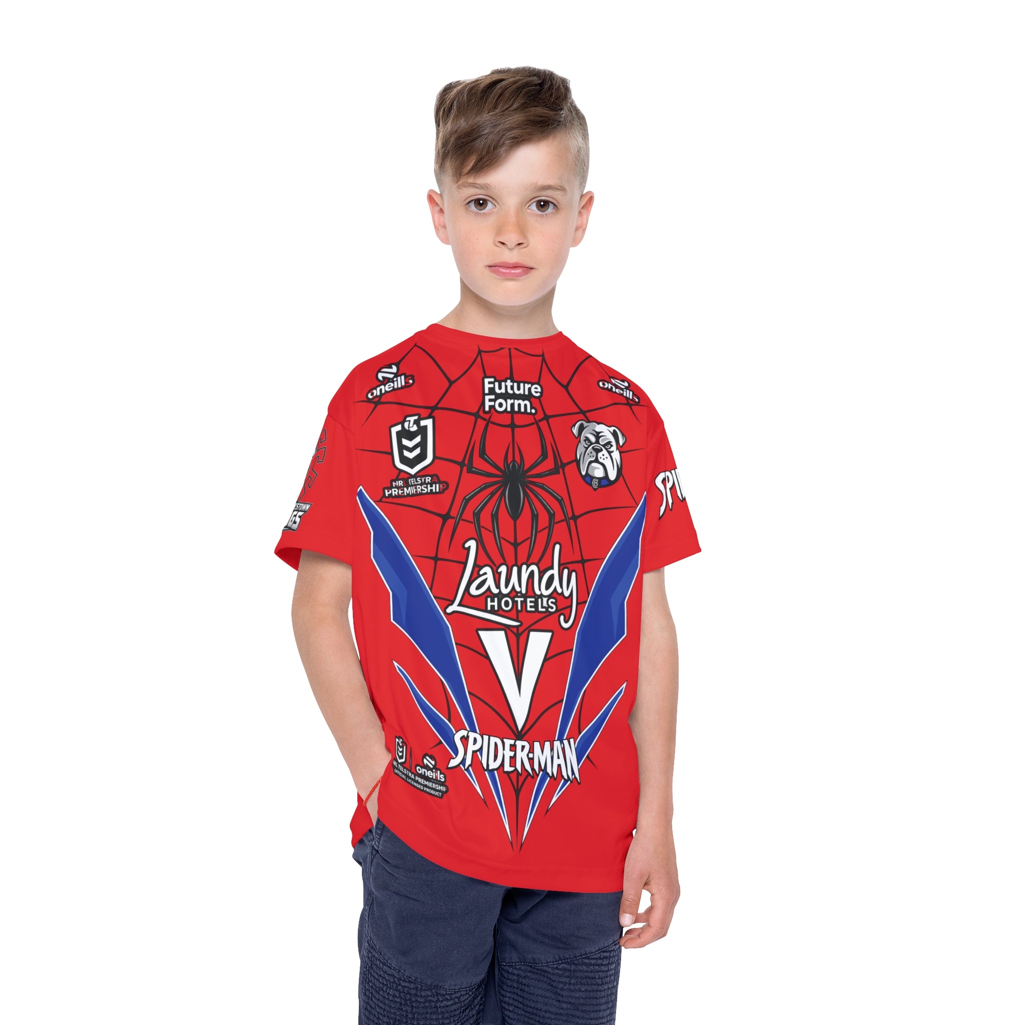 Spider-Dog Kids Sports Jersey Tshirt