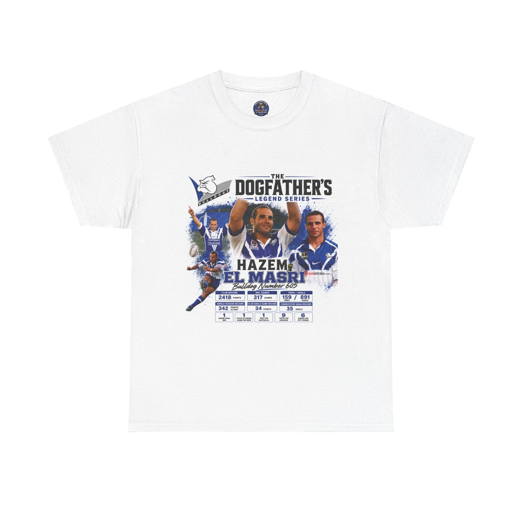 The Dogfather Legends Tribute Series. Hazem El Masri! Hall of Famer!Unisex Heavy Cotton Tee