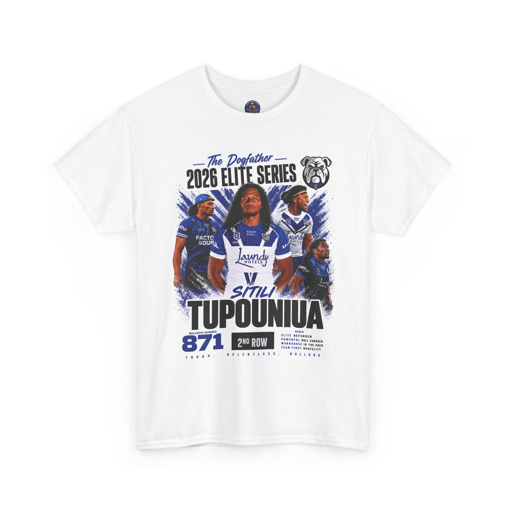 The Dogfather’s 2026 Elite Series Sitilli Tupouniua #871 fan tribute shirt