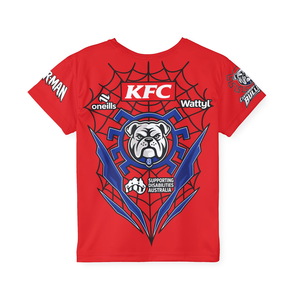 Spider-Dog Kids Sports Jersey Tshirt