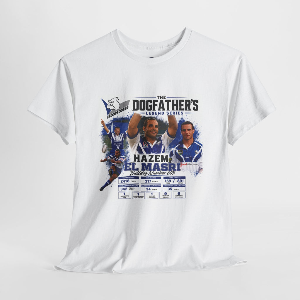 The Dogfather Legends Tribute Series. Hazem El Masri! Hall of Famer!Unisex Heavy Cotton Tee