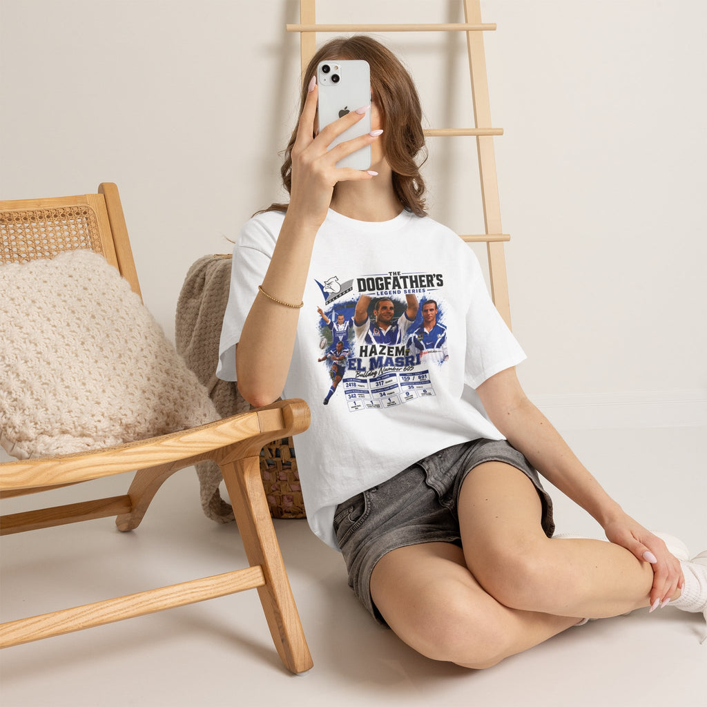 The Dogfather Legends Tribute Series. Hazem El Masri! Hall of Famer!Unisex Heavy Cotton Tee