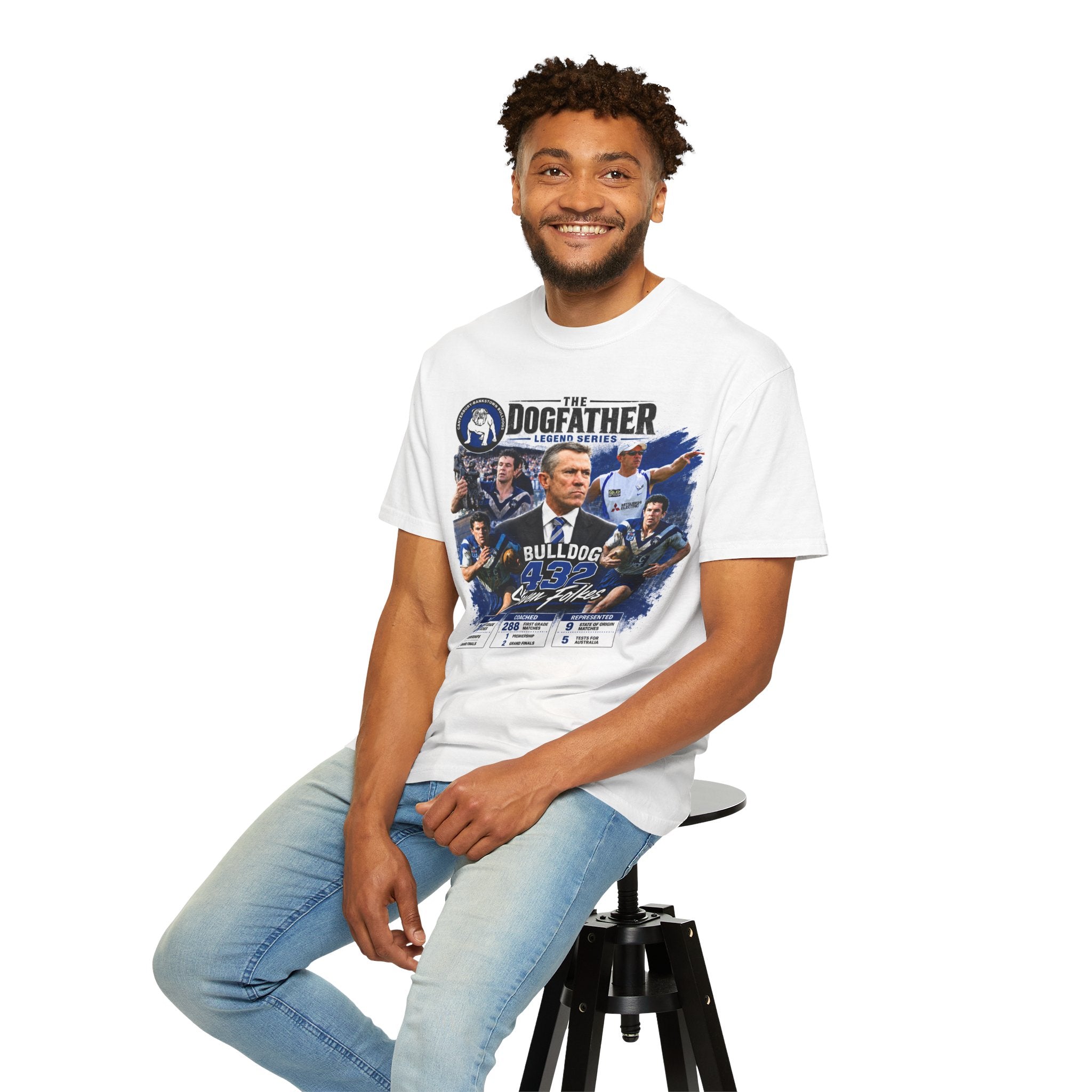 The Dogfather Bulldog #432 Steven Folkes T-Shirt | Sports Tribute Shirt
