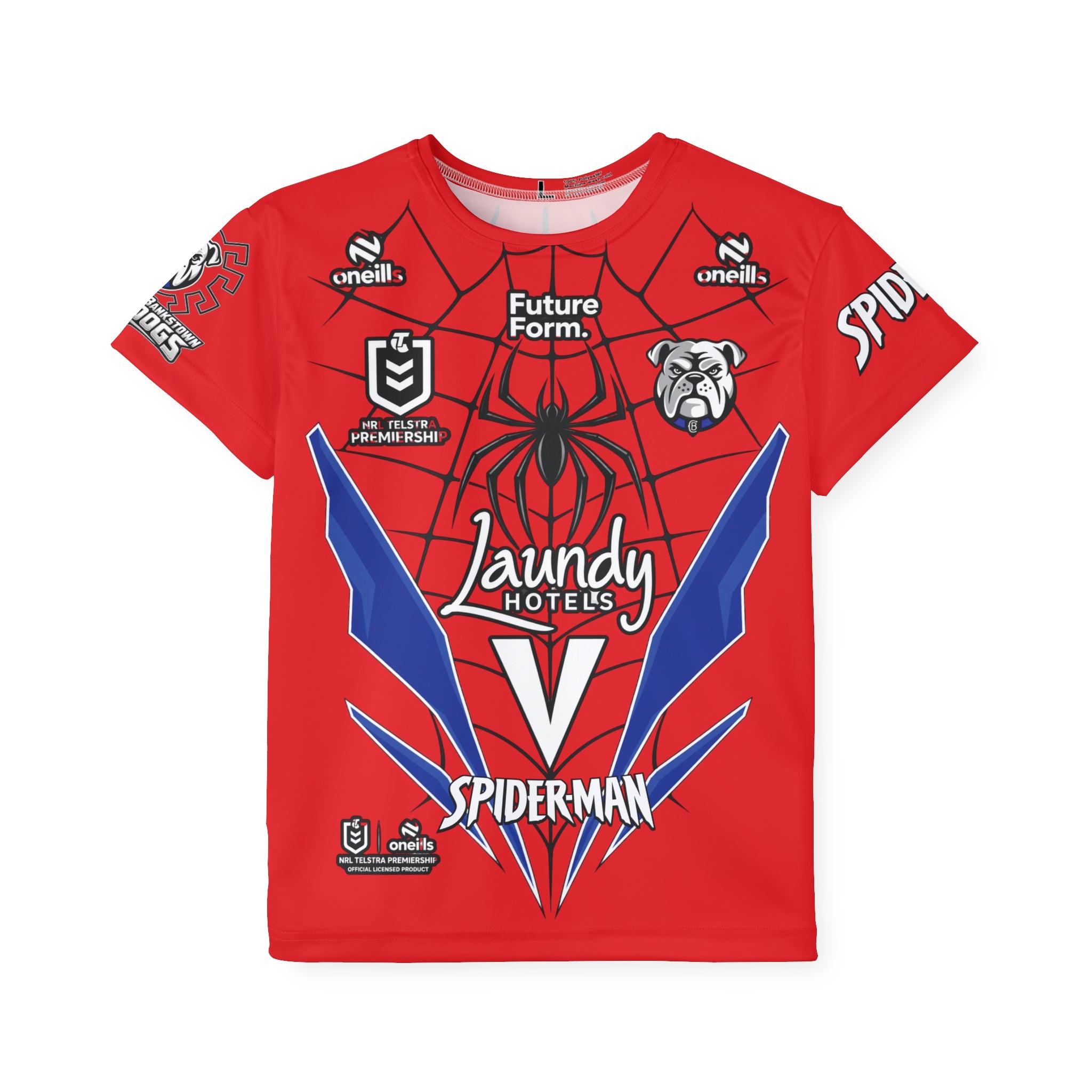 Spider-Dog Kids Sports Jersey Tshirt