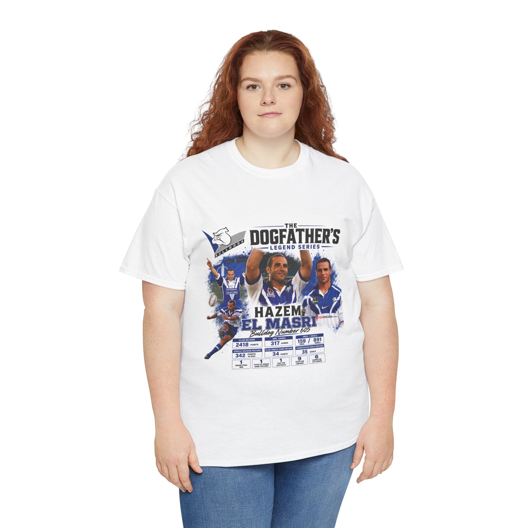 The Dogfather Legends Tribute Series. Hazem El Masri! Hall of Famer!Unisex Heavy Cotton Tee