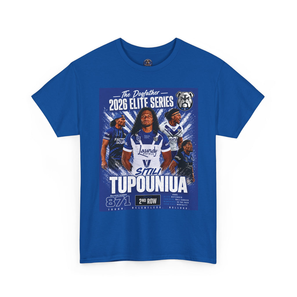 The Dogfather’s 2026 Elite Series Sitilli Tupouniua #871 fan tribute shirt