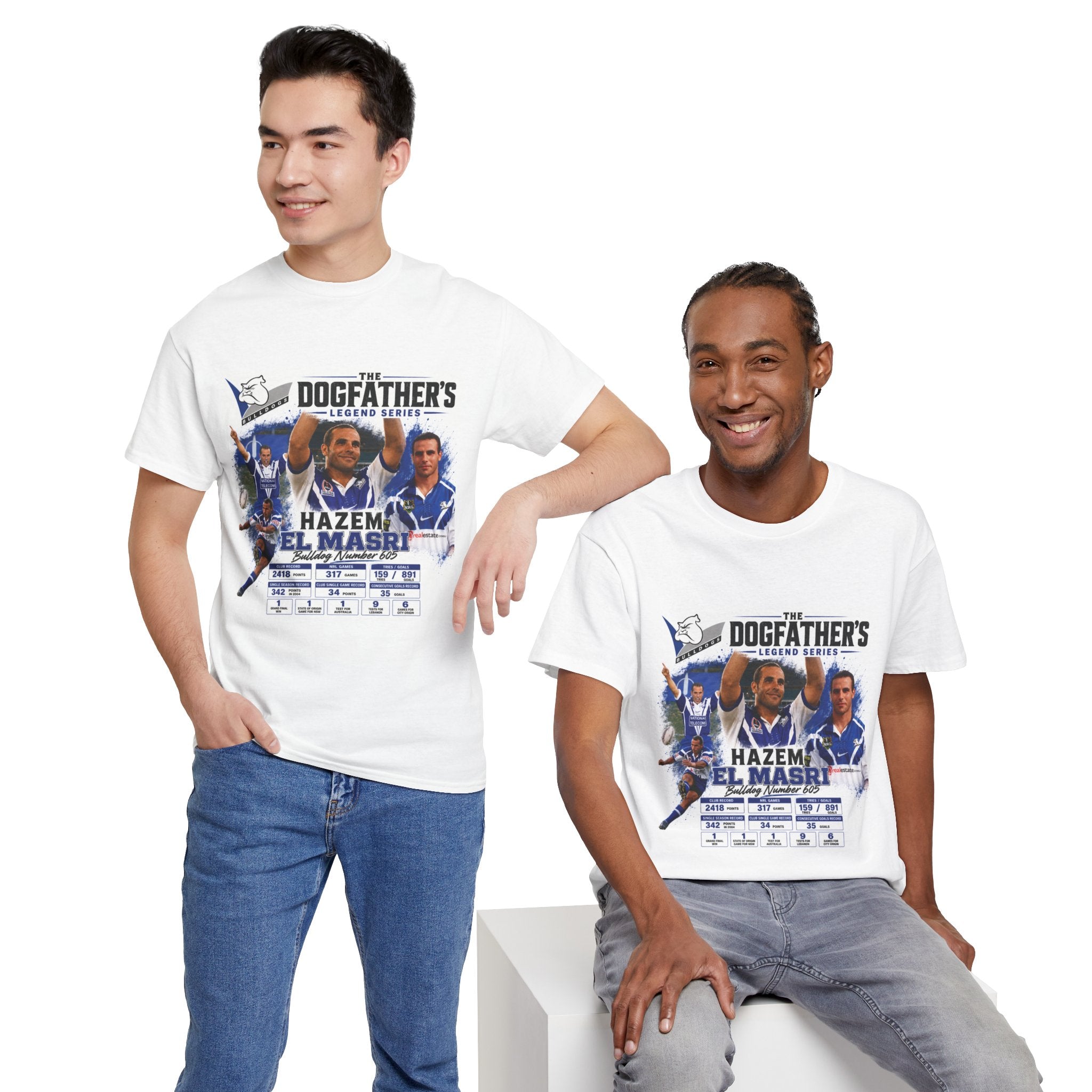 The Dogfather Legends Tribute Series. Hazem El Masri! Hall of Famer!Unisex Heavy Cotton Tee
